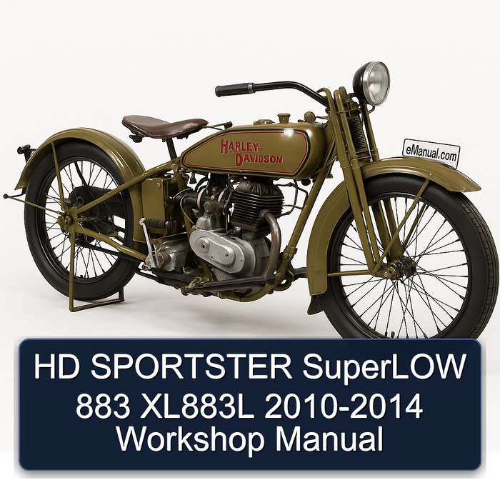 HD SPORTSTER SuperLOW 883 XL883L 2010-2014 Workshop Manual