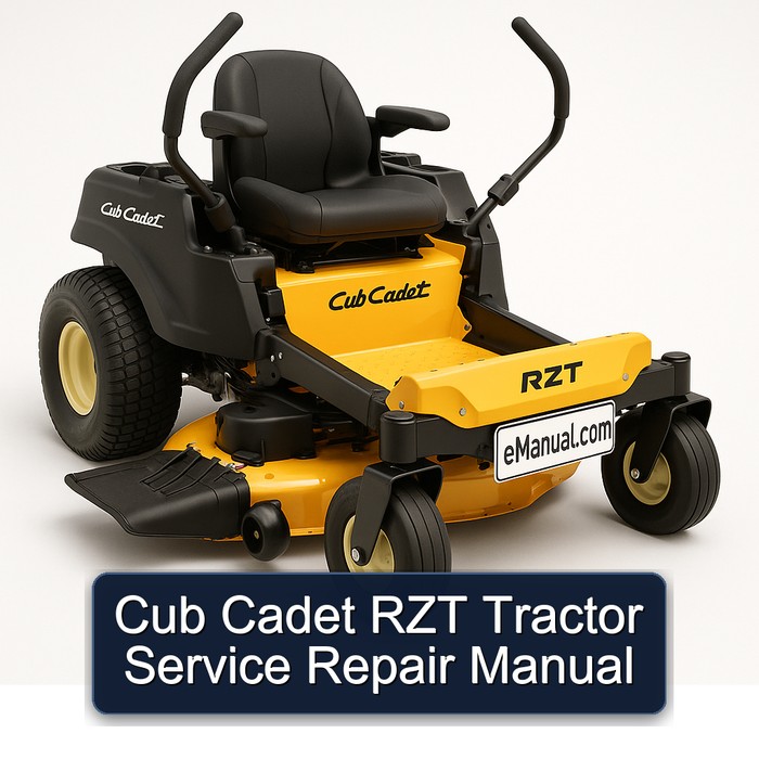 Cub Cadet Rzt Tractor Workshop Service Repair Manual PDF Download