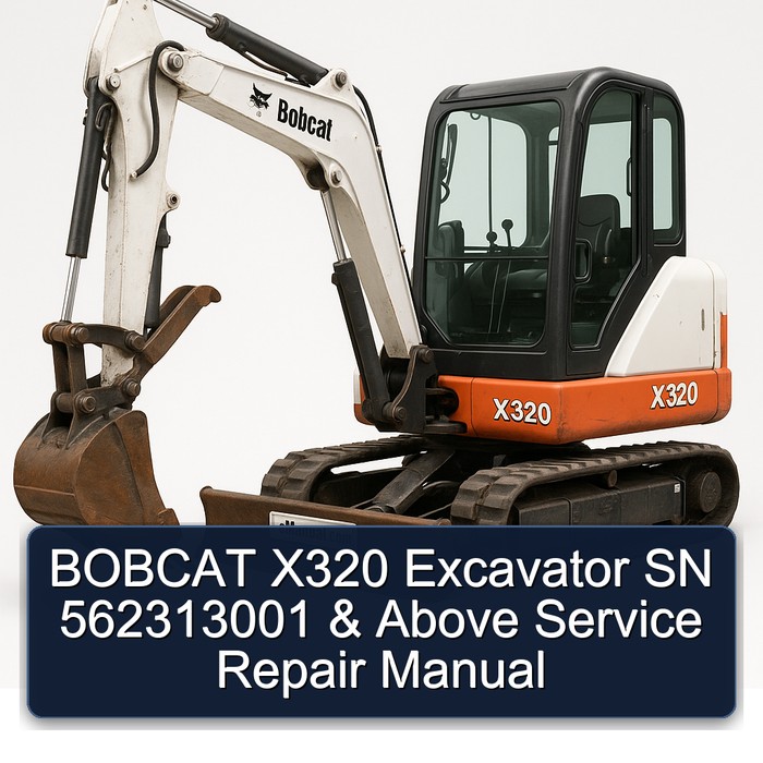 BOBCAT X320 Excavator SN 562313001 & Above Service Repair Manual