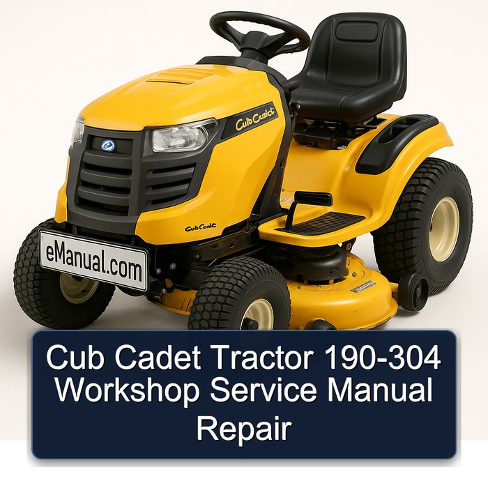 Cub Cadet Tractor 190-304 Workshop Service Repair Manual PDF Download
