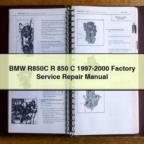BMW R 850 C Werkstatthandbuch (1997-2000) PDF Download