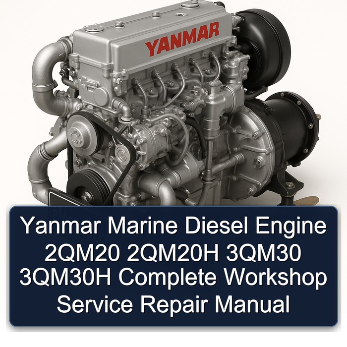 Yanmar Marine Diesel Engine 2QM20 2QM20H 3QM30 3QM30H Manual completo de servicio y reparación del taller