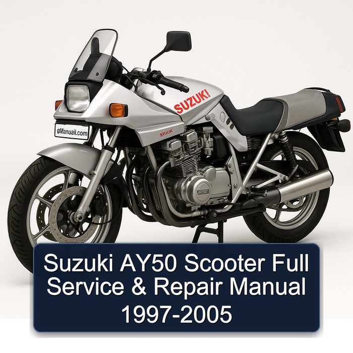 Suzuki AY50 Scooter Full Manual de servicio y reparación 1997-2005