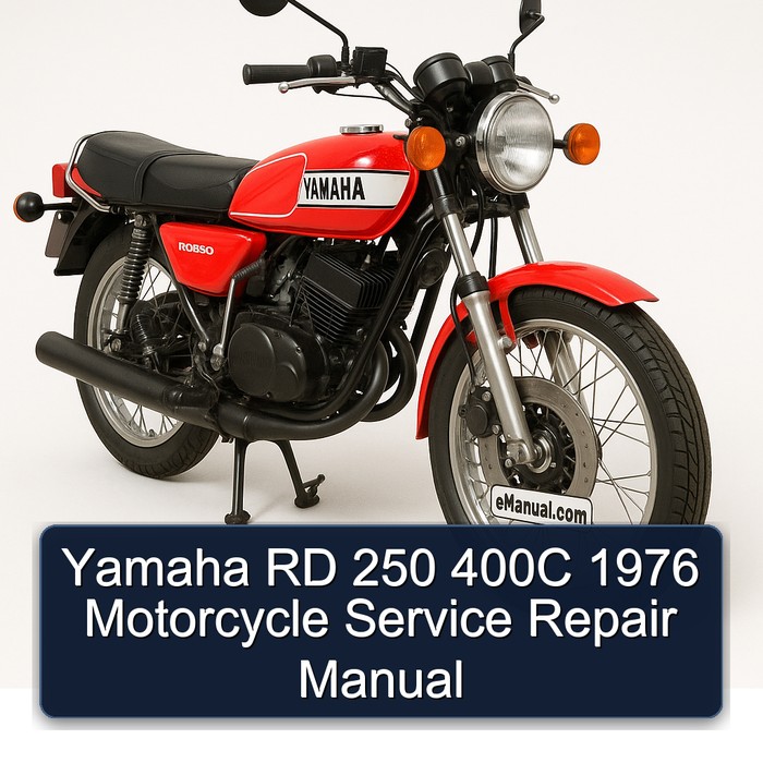 Yamaha RD 250 400C 1976 Motorcycle Manual de servicio y reparación
