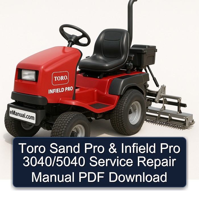 Toro Sand Pro & Infield Pro 3040/5040 Service Repair Manual PDF Download