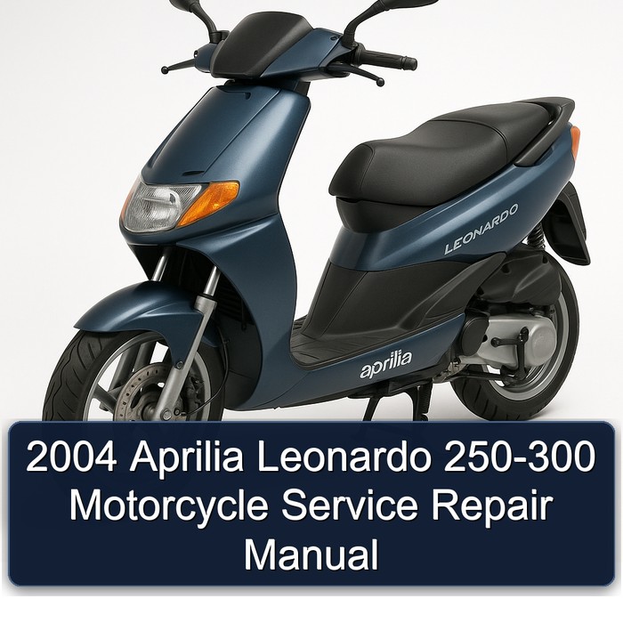 2004 Aprilia Leonardo 250-300 Motorcycle Manual de servicio y reparación