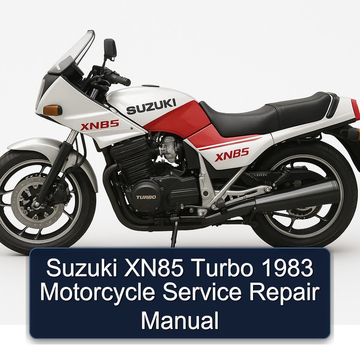 Suzuki XN85 Turbo 1983 Motorcycle Manual de servicio y reparación