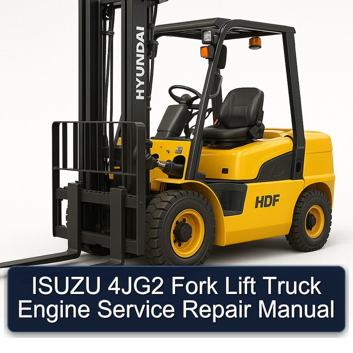 ISUZU 4JG2 Fork Lift Truck Engine Manual de servicio y reparación