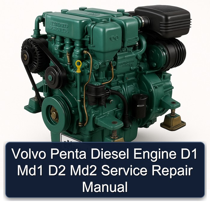 Volvo Penta Diesel Engine D1 Md1 D2 Md2 Service Repair Manual 