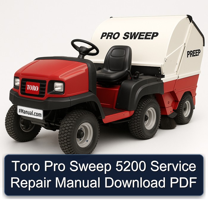 Manual de Servicio y Reparación Toro Pro Sweep 5200 PDF