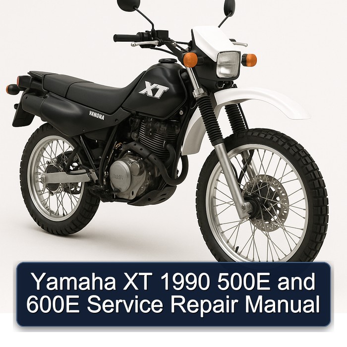 Yamaha XT 1990 500E and 600E Service Repair Manual 