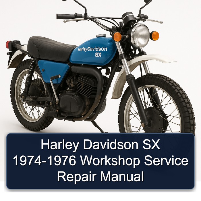 Harley Davidson SX 1974-1976 Workshop Manual de servicio y reparación