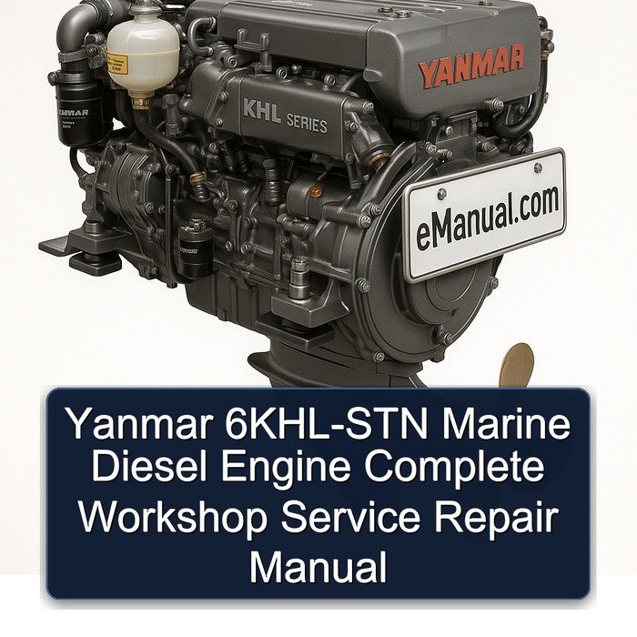 Yanmar 6KHL-STN Marine Diesel Engine Manual completo de servicio y reparación del taller