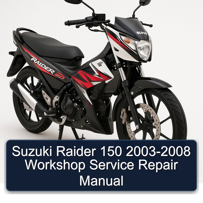 Suzuki Raider 150 2003-2008 Workshop Manual de servicio y reparación