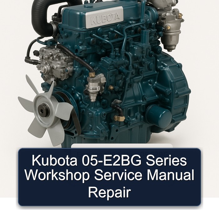 Kubota 05-E2BG Series Workshop Service Manual Repair 