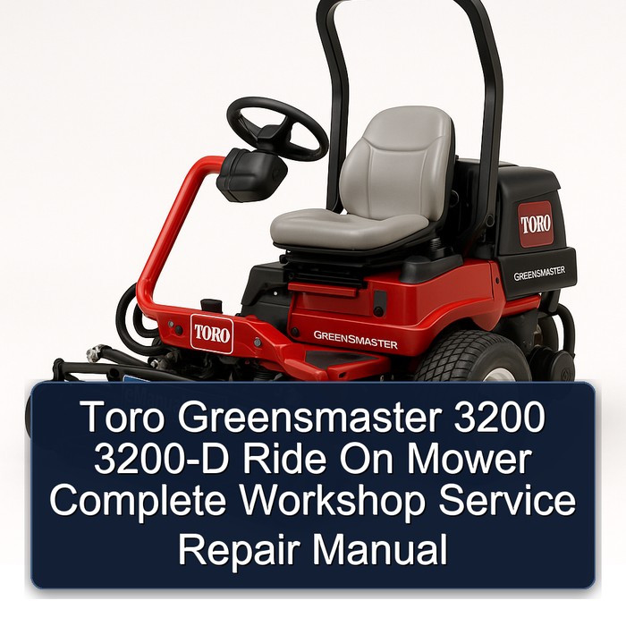 Toro Greensmaster 3200 & 3200-D Reparaturhandbuch