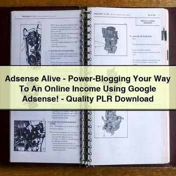 Adsense Alive-Power-Blogging Your Way to an Online Income Using Google Adsense-Quality Plr PDF Download