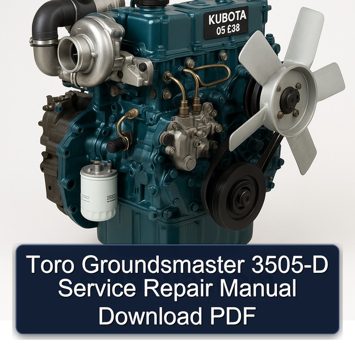Manual de Servicio y Reparación Toro Groundsmaster 3505-D (PDF)