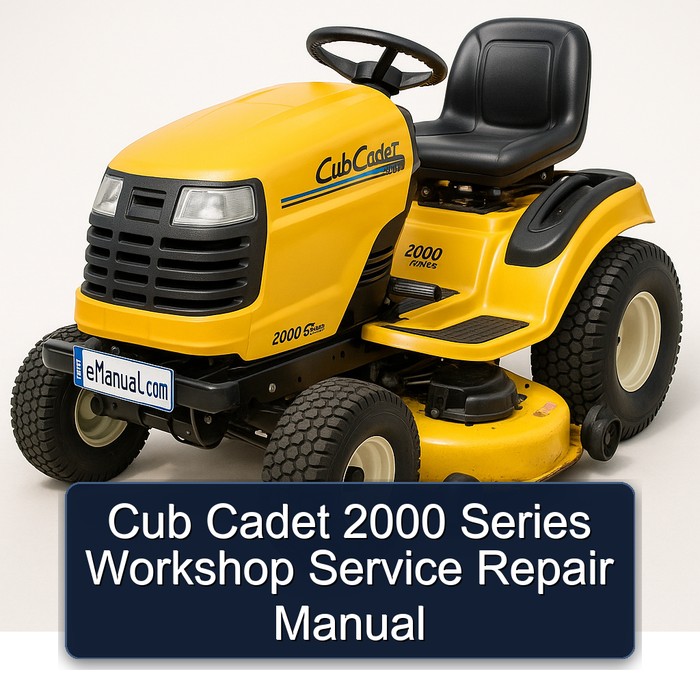 Manual de Servicio y Reparación Cub Cadet Serie 2000