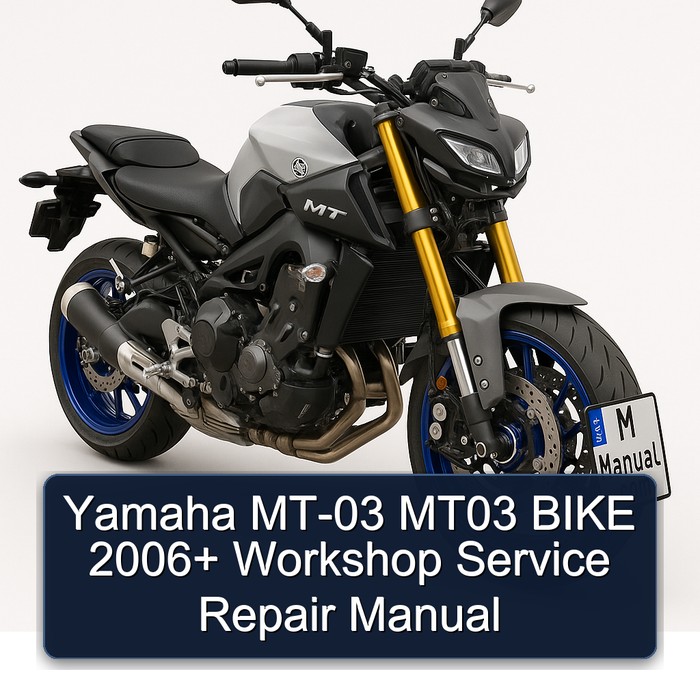 Yamaha MT-03 MT03 BIKE 2006+ Workshop Manual de servicio y reparación