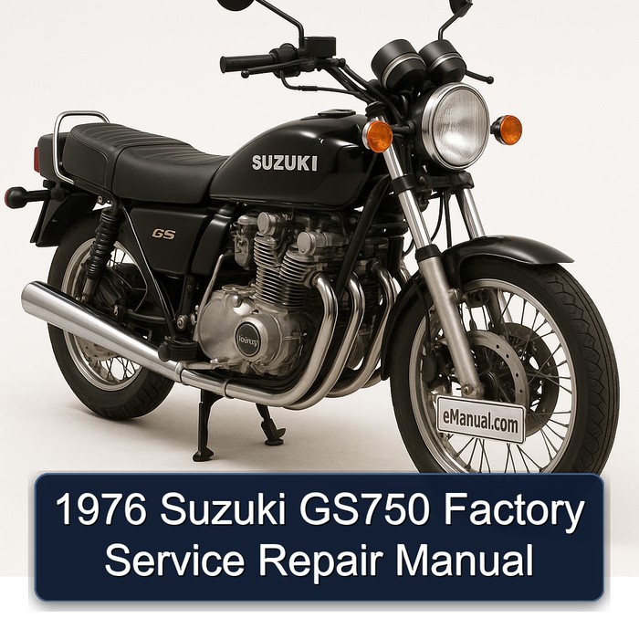 1976 Suzuki GS750 Factory Manual de servicio y reparación