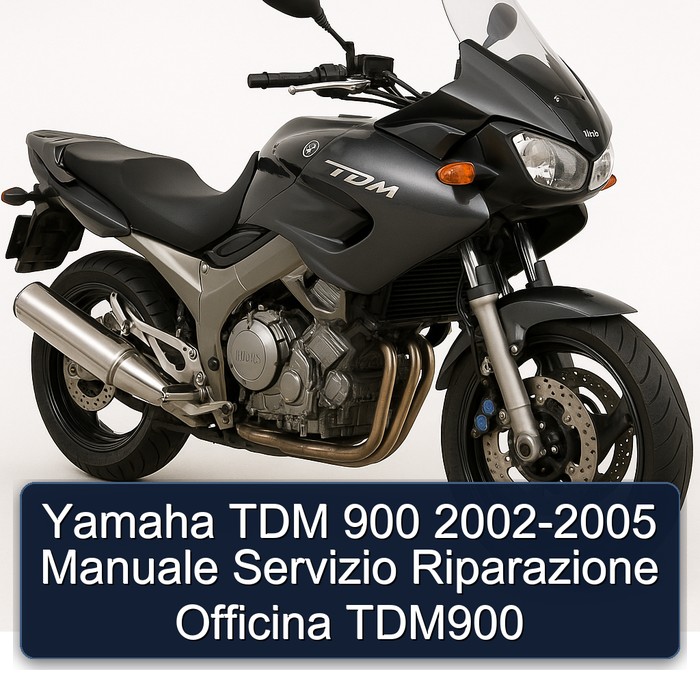 Yamaha TDM 900 2002-2005 Manuale Servizio Riparazione Officina TDM900