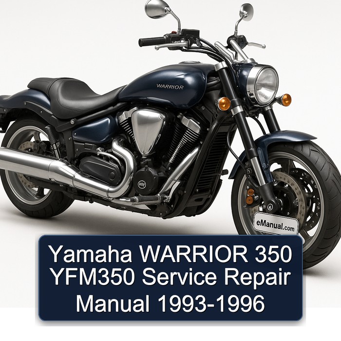 Yamaha WARRIOR 350 YFM350 Service Repair Manual 1993-1996 
