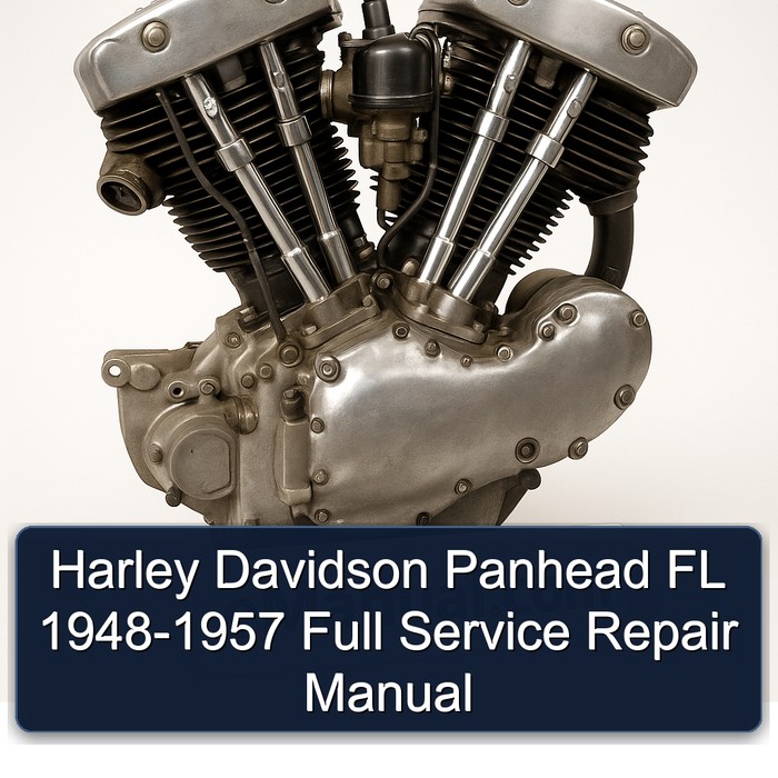 Harley Davidson Panhead FL 1948-1957 Full Manual de servicio y reparación