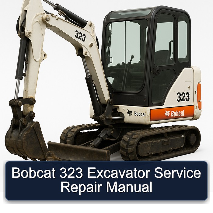 Bobcat 323 Excavator Service Repair Manual