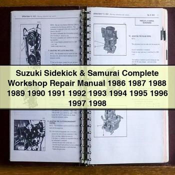 Suzuki Sidekick & Samurai Workshop Service Repair Manual PDF Download