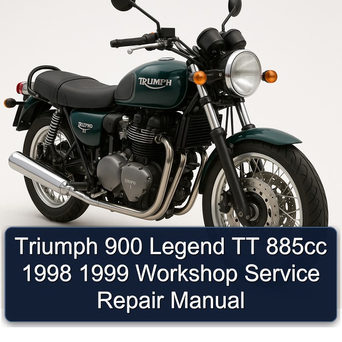 Triumph 900 Legend TT 885cc 1998 1999 Workshop Manual de servicio y reparación