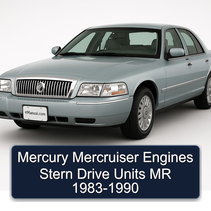 Mercury Mercruiser Engines Stern Drive Units MR 1983-1990