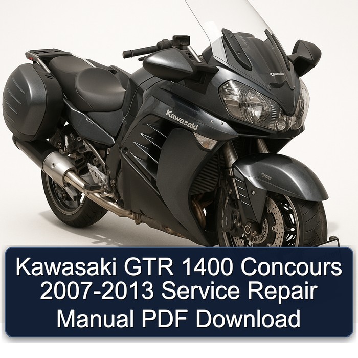 Kawasaki GTR 1400 Concours 2007-2013 Manual de servicio y reparación PDF Download