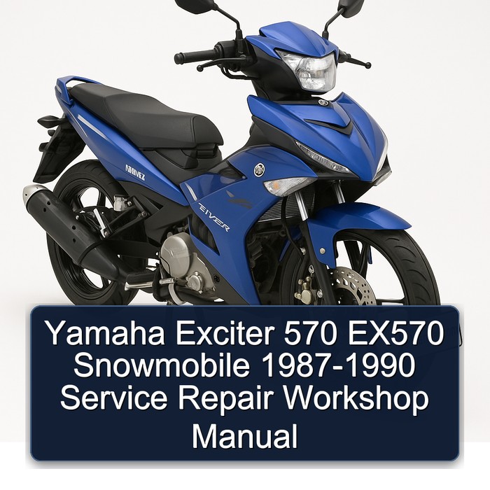 Yamaha Exciter 570 EX570 Snowmobile 1987-1990 Service Repair Workshop Manual