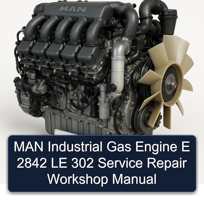 MAN Industrial Gas Engine E 2842 LE 302 Service Repair Workshop Manual 