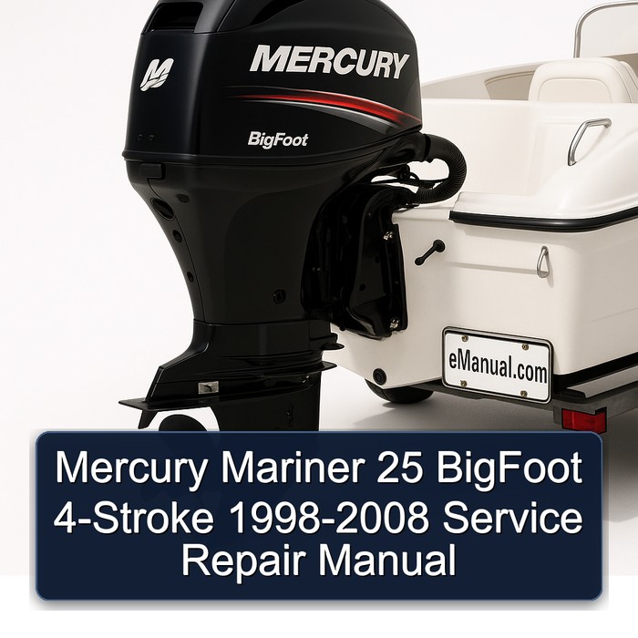 Mercury Mariner 25 BigFoot 4-Stroke 1998-2008 Manual de servicio y reparación