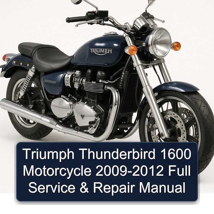 Triumph Thunderbird 1600 Motorcycle 2009-2012 Full Manual de servicio y reparación