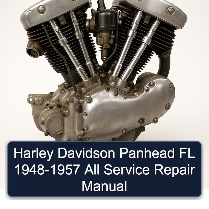 Harley Davidson Panhead FL 1948-1957 All Manual de servicio y reparación