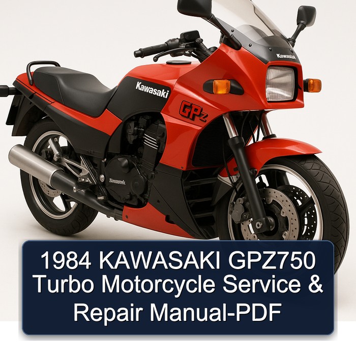 1984 KAWASAKI GPZ750 Turbo Motorcycle Manual de servicio y reparación-PDF
