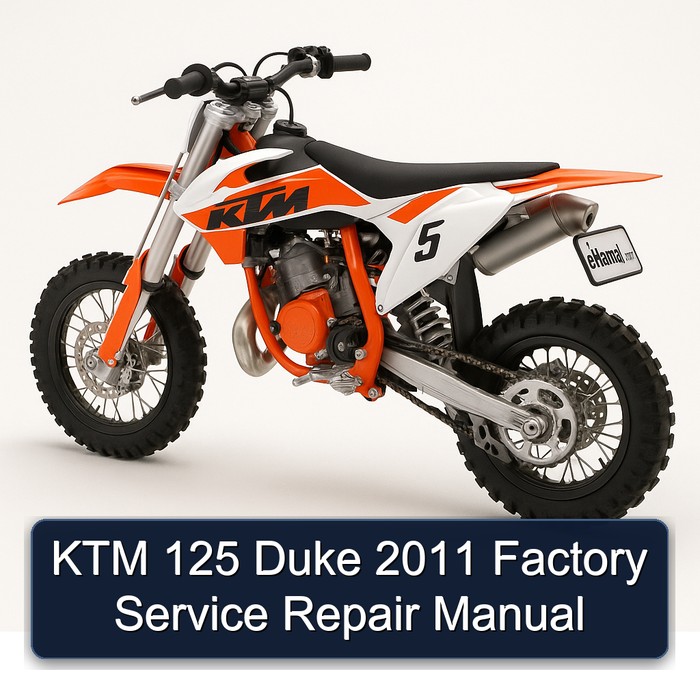KTM 125 Duke 2011 Factory Manual de servicio y reparación