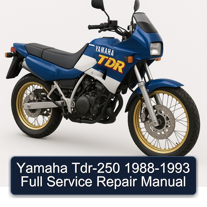 Yamaha Tdr-250 1988-1993 Full Manual de servicio y reparación