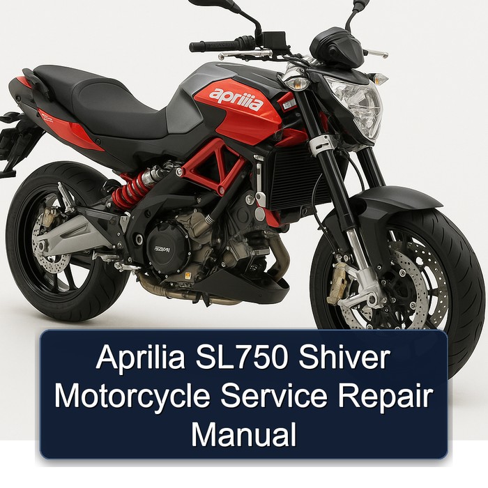 Aprilia SL750 Shiver Motorcycle Manual de servicio y reparación