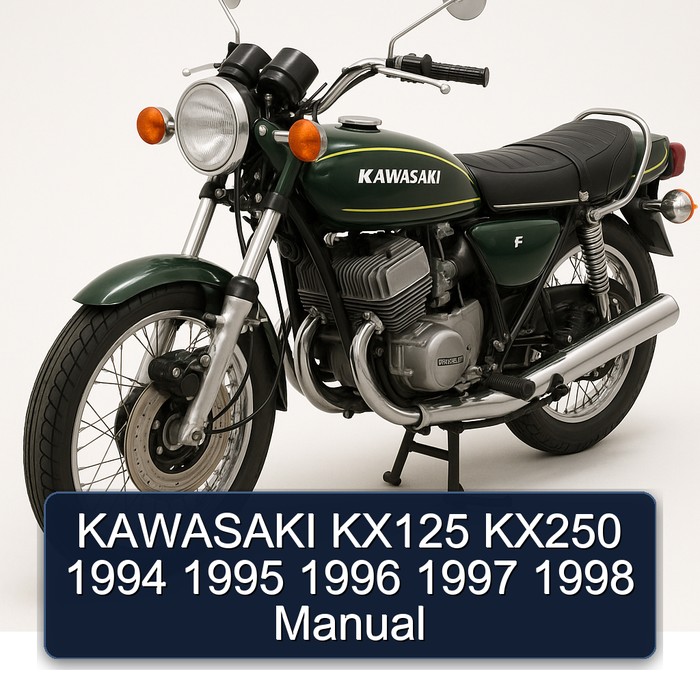 KAWASAKI KX125 KX250 1994 1995 1996 1997 1998 Manual