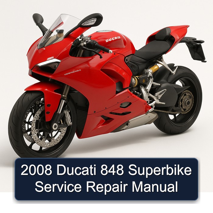 2008 Ducati 848 Superbike Manual de servicio y reparación