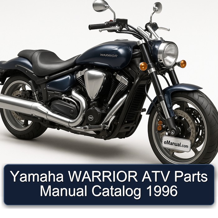 Yamaha WARRIOR ATV Parts Manual Catalog  1996