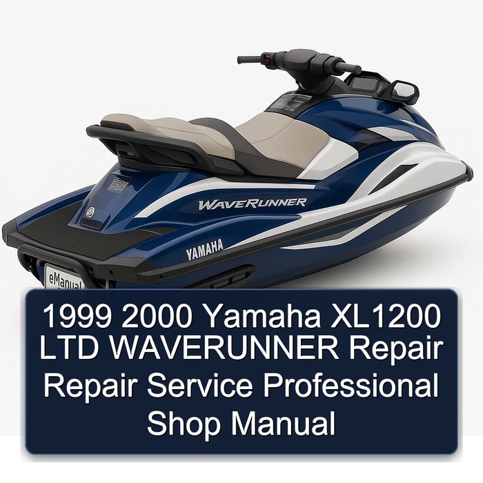 Jet Skis 2000 Yamaha XL1200 Ltd Waverunner Workshop Service Repair Manual PDF Download