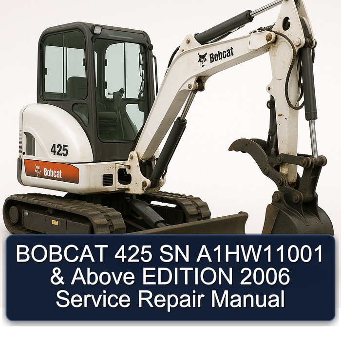 BOBCAT 425 SN A1HW11001 & Above EDITION 2006 Manual de servicio y reparación