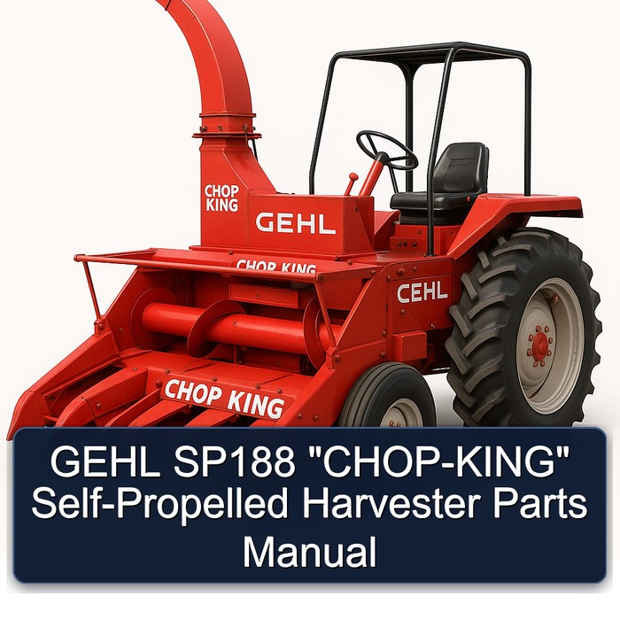 Manual de Partes de la Cosechadora Autopropulsada GEHL SP188 "CHOP-KING"