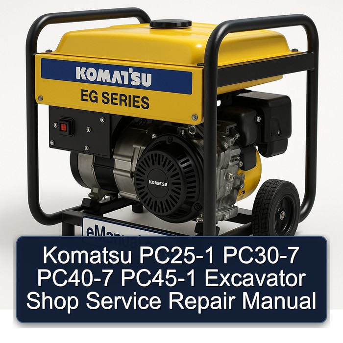Komatsu PC25-1 PC30-7 PC40-7 PC45-1 Excavator Shop Service Repair Manual