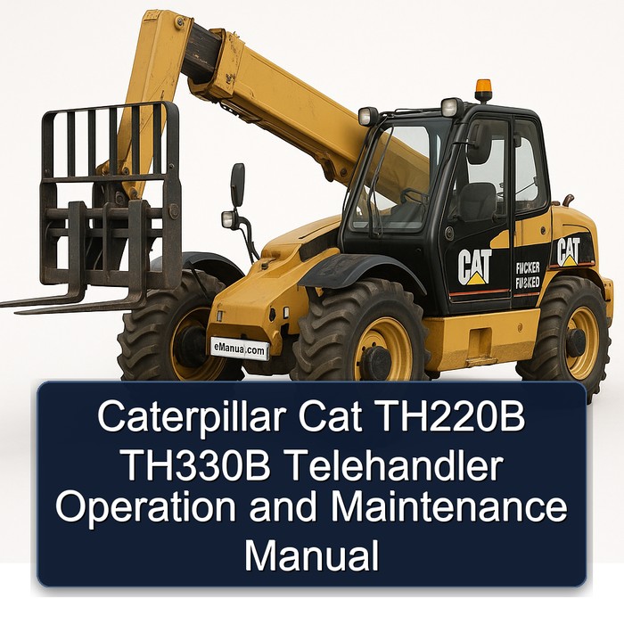 Caterpillar Cat TH220B TH330B Telehandler Operation and Workshop Service Repair Manual PDF Download
